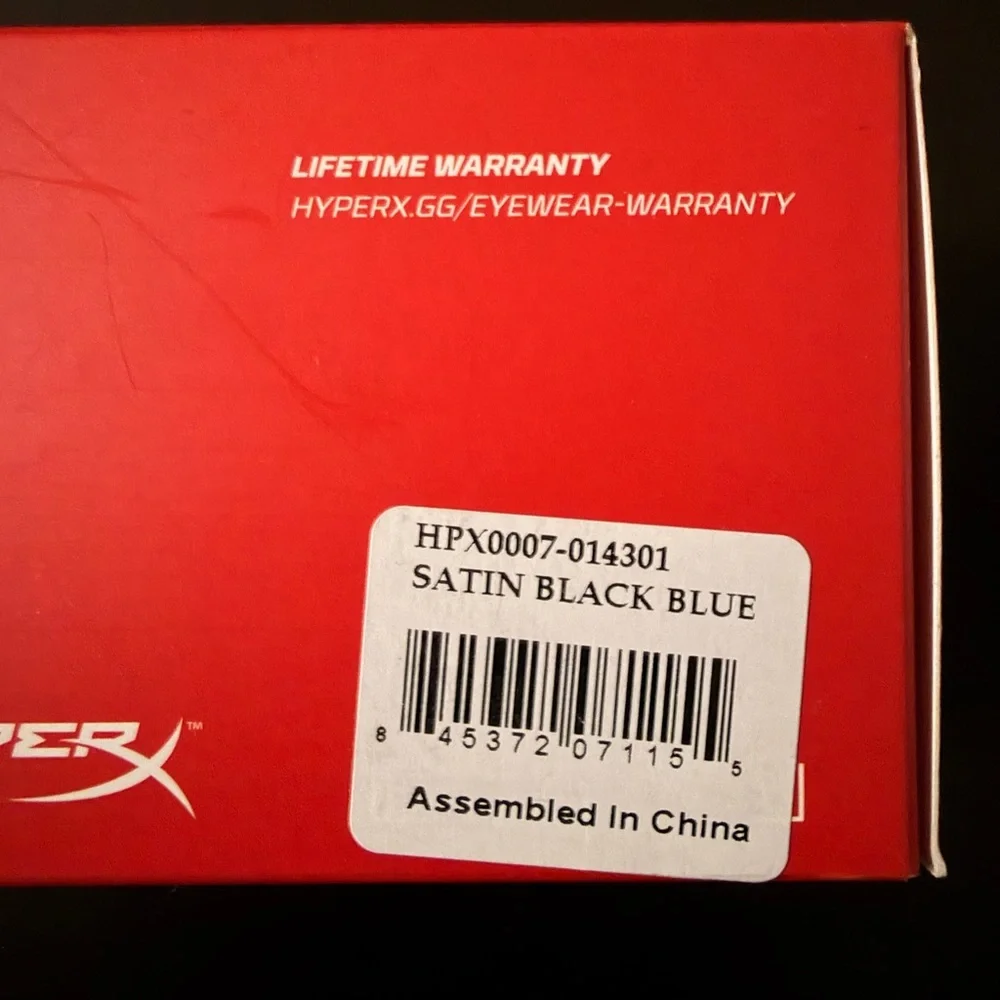 HyperX Spectre Gaming Eyewear (Satin Black & Blue) Blue Light Protection